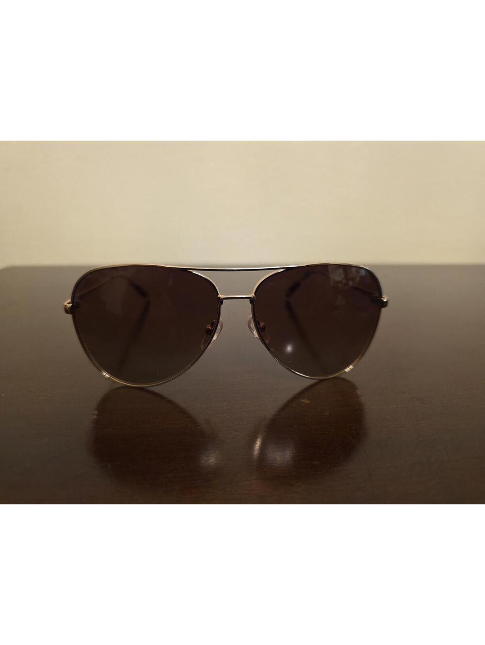 Vintage J Crew Sunglasses Y2K Gold Aviator Brown Gradiant Top Gun Maverick